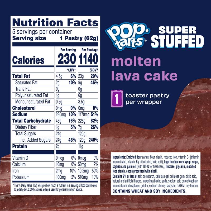 Pop-Tart Super Stuffed Frosted Molten Lava Cake, 10.9 oz