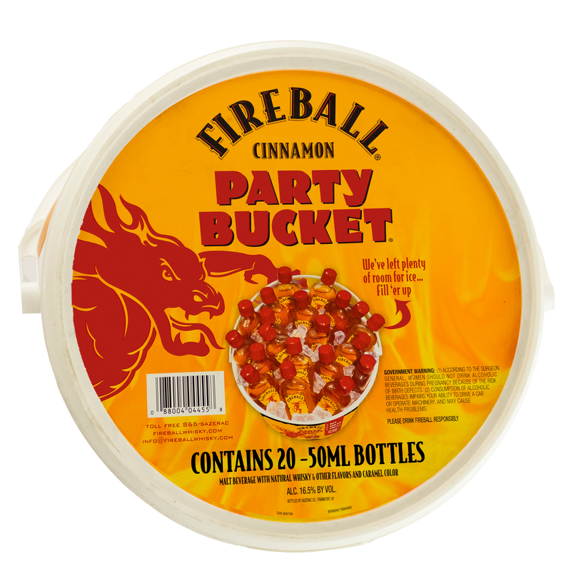 Fireball Party Bucket Malt Based 20pk 50ml (33 Proof)