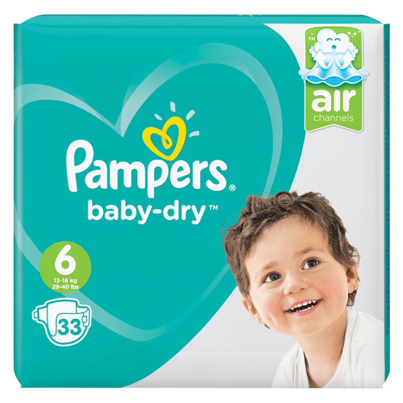 Pampers Baby-Dry Size 6, 33pcs