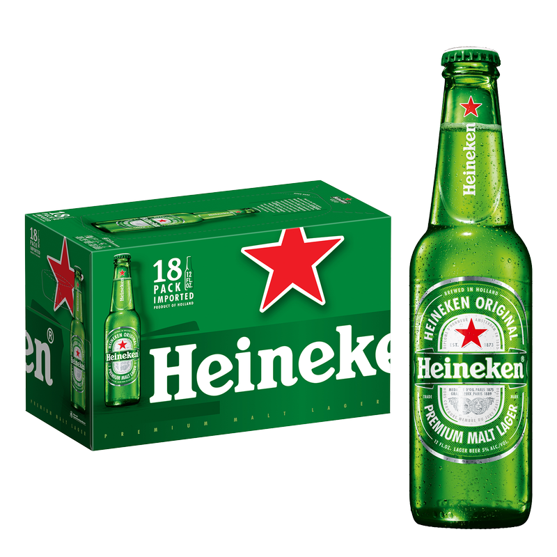 Heineken 18pk 12oz Btl 5% ABV