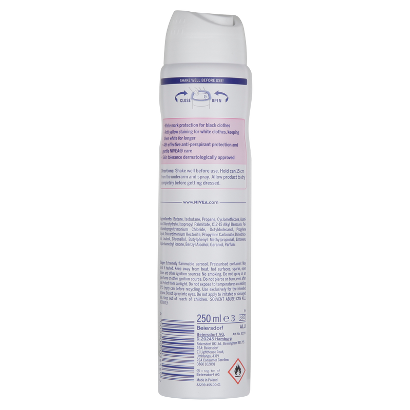 Nivea Women Black & White Spray Deodorant, 250ml