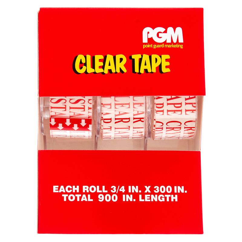 PGM Clear Tape 3pk