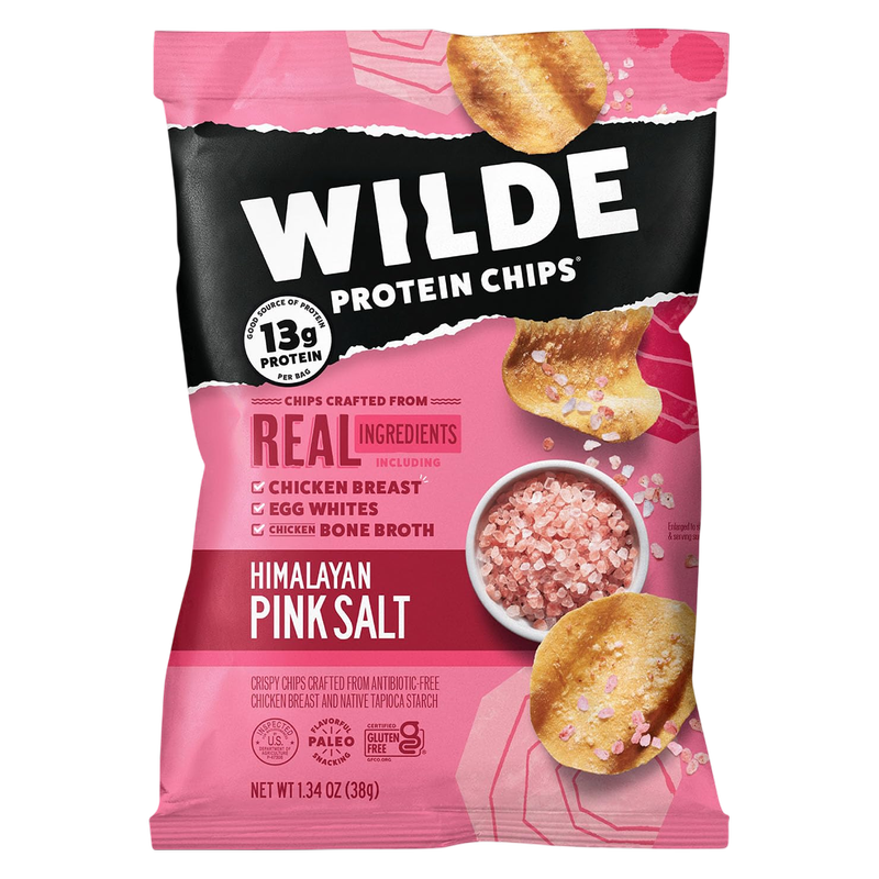 WILDE Protein Chips Himalayan Pink Salt, 1.34oz