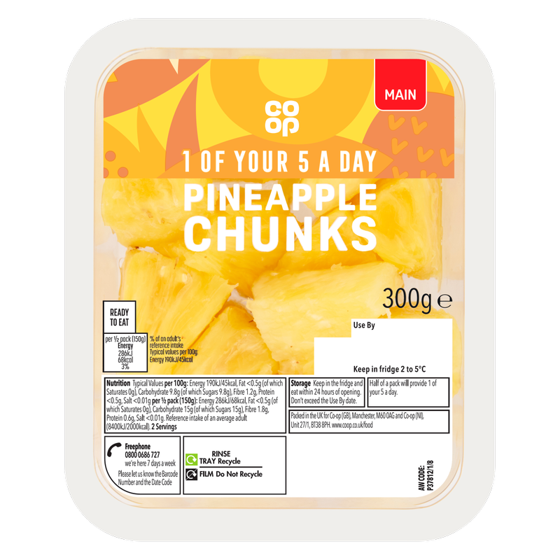 Co-op Pineapple Pot, 300g