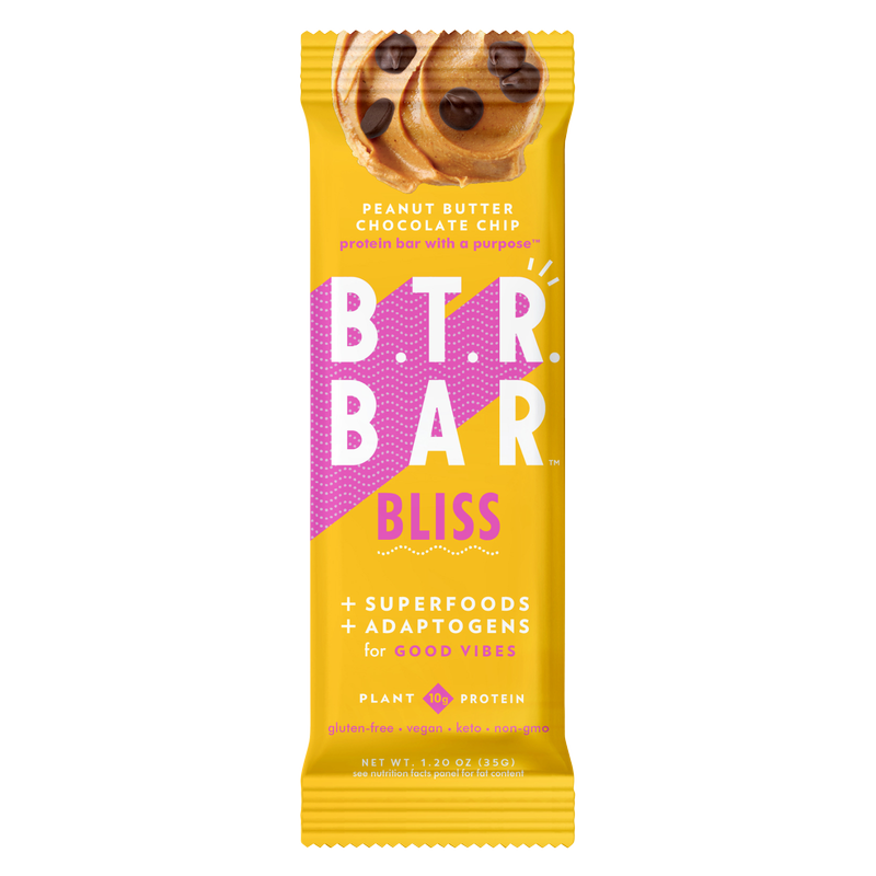 B.T.R. Bar Peanut Butter Chocolate Chip Bliss 1.2oz