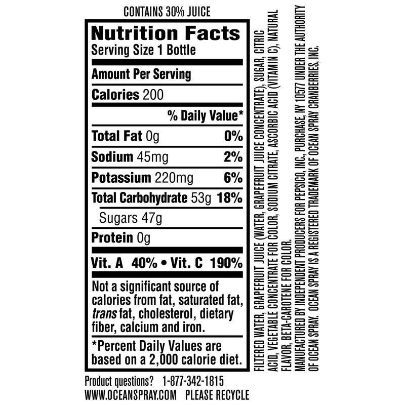 Ocean Spray Ruby Red Grapefruit Juice 15.2oz