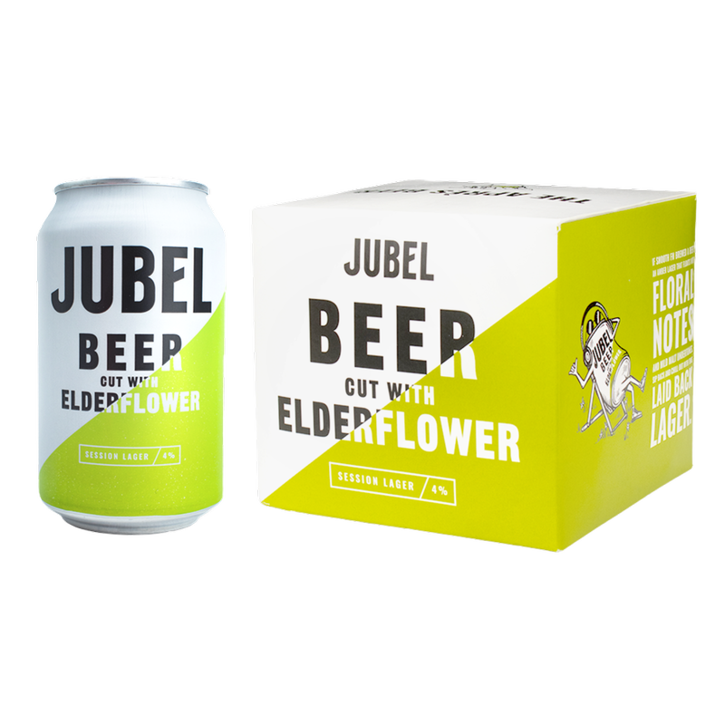 Jubel beer cut with Elderflower, 4 x 330ml