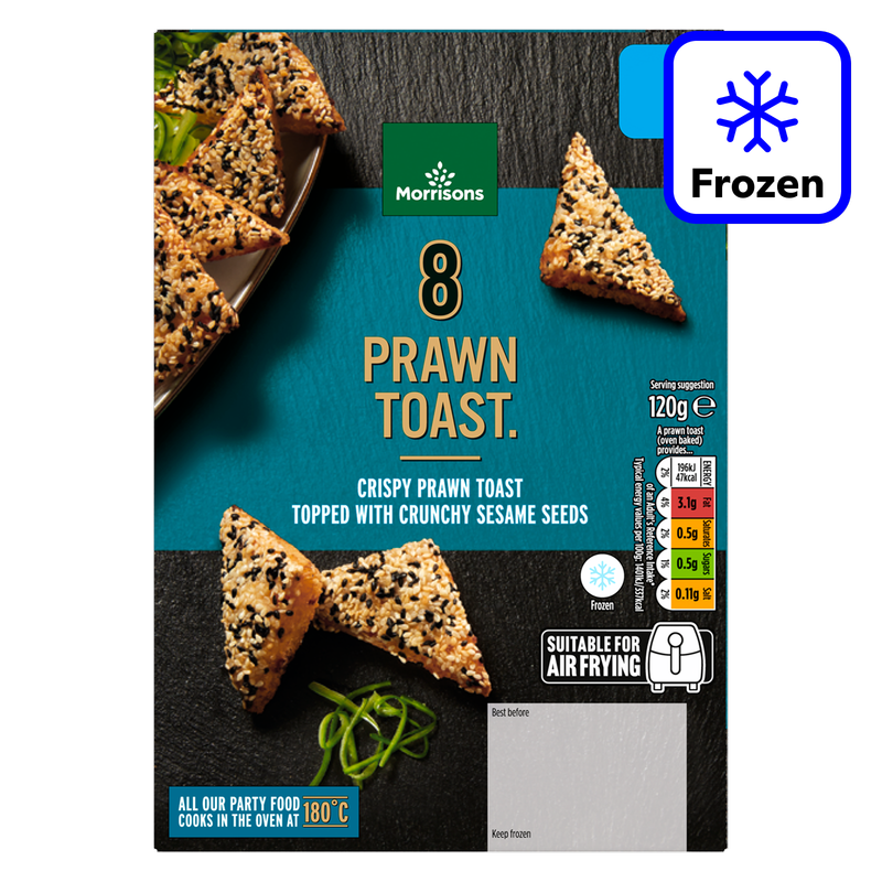 Morrisons 8 Prawn Toast, 120g