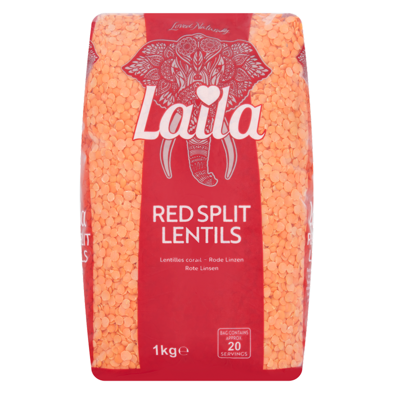 Laila Red Split Lentils, 1kg