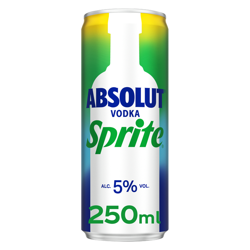 Absolut Vodka & Sprite, 250ml