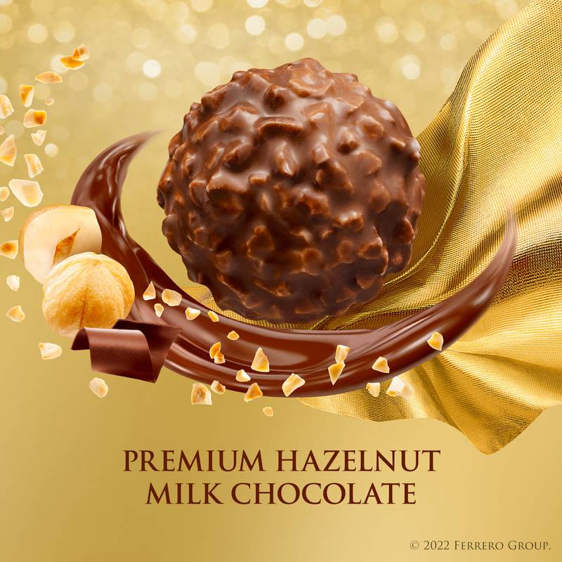 Ferrero Rocher Hazelnut Chocolate Candy 1.3oz