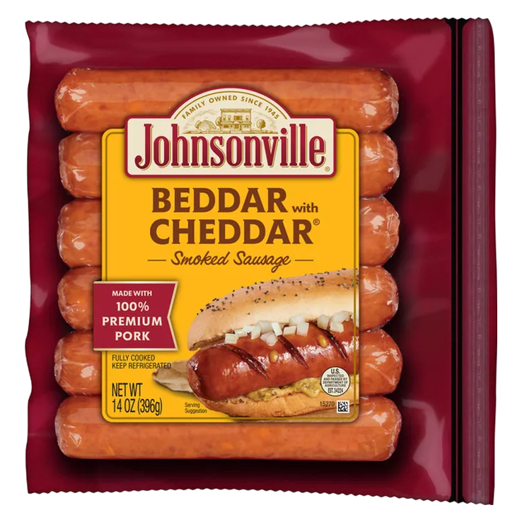Johnsonville Beddar with Cheddar Smoked Sausages, 6ct