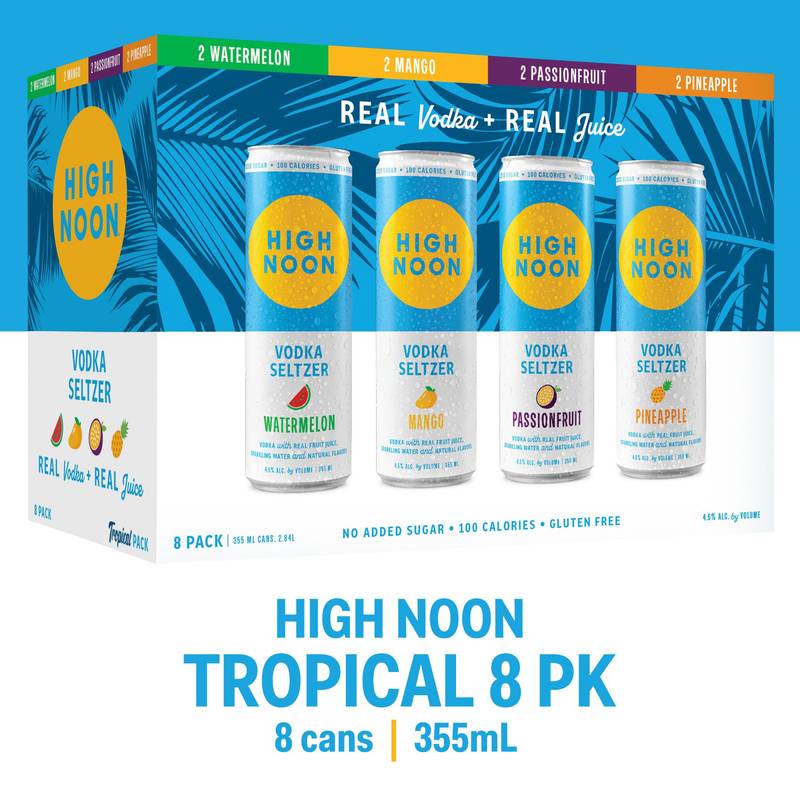 High Noon Tropical Variety 8pk 12oz Can 4.5% ABV