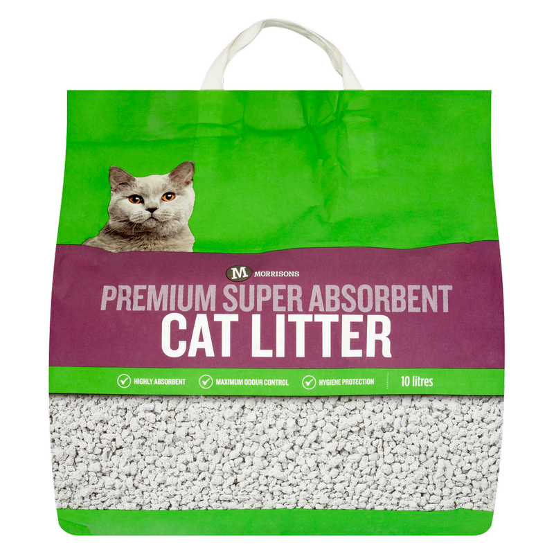 Morrisons Premium Super Absorbent Cat Litter, 10L