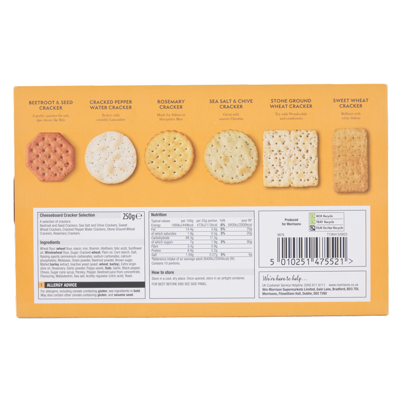 Morrisons The Best Cheeseboard Cracker Selection, 250g