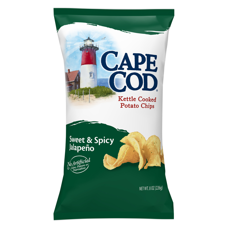 Cape Cod Sweet & Spicy Jalapeno Kettle Cooked Potato Chips 8oz