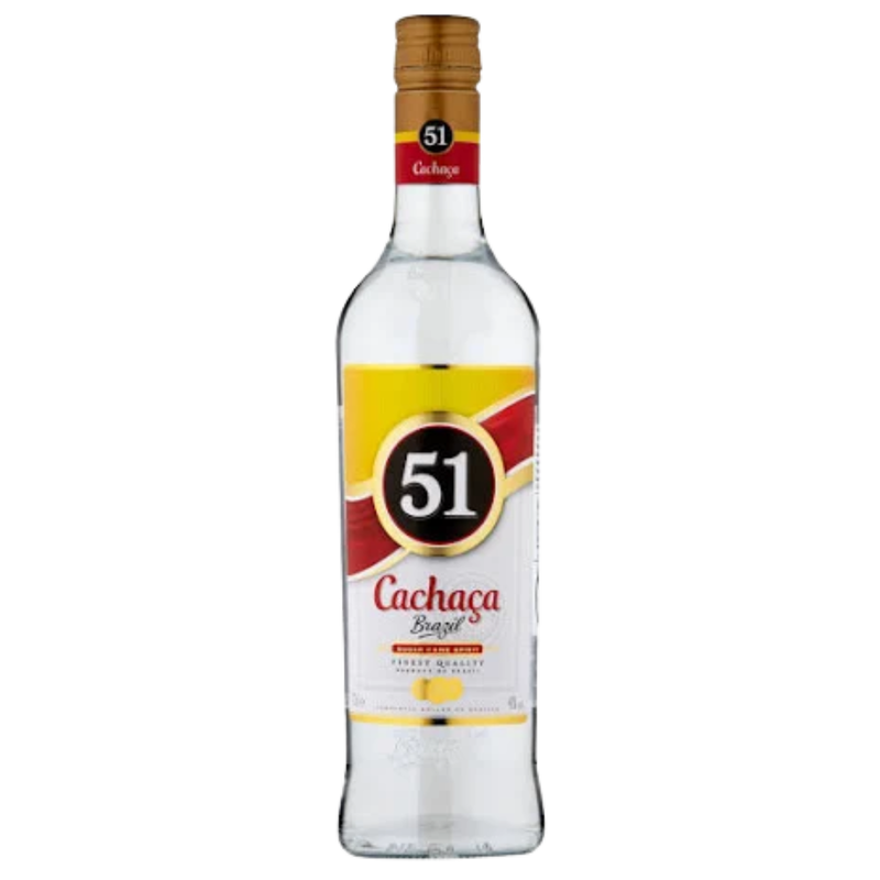 Cachaca 51 Brazilian Sugar Cane Spirit, 70cl