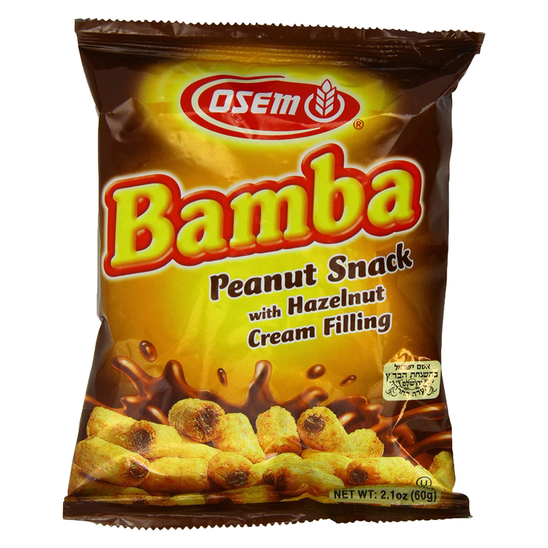 Osem Bamba Hazelnut Cream Peanut Snacks 2.1oz