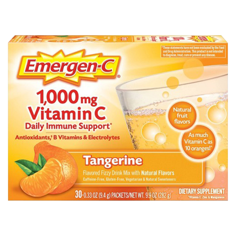 Emergen-C Tangerine Drink Mix 30ct