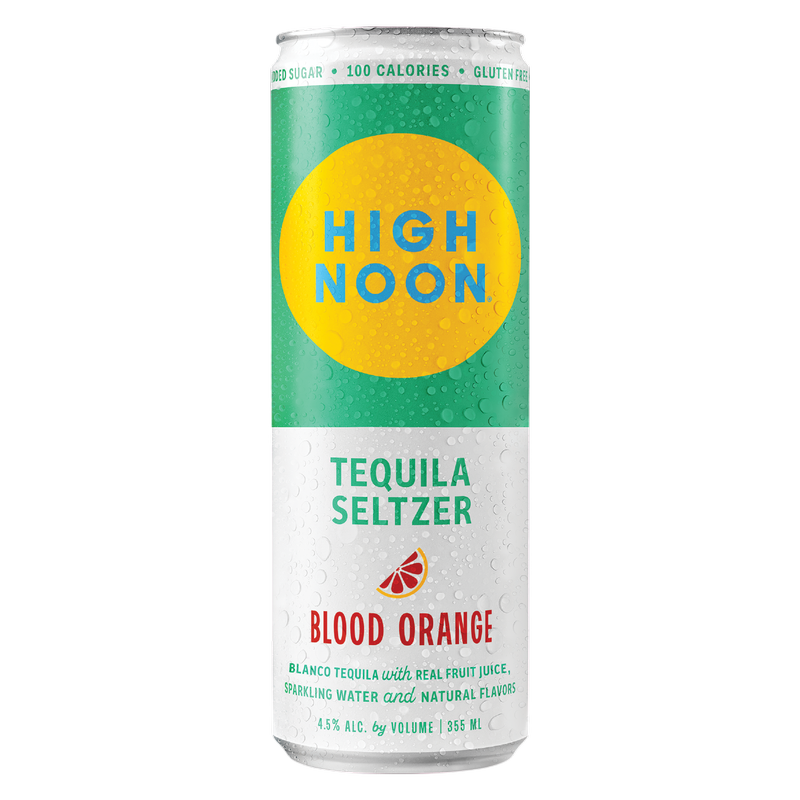 High Noon Blood Orange Tequila Seltzer 4pk 12oz Cans