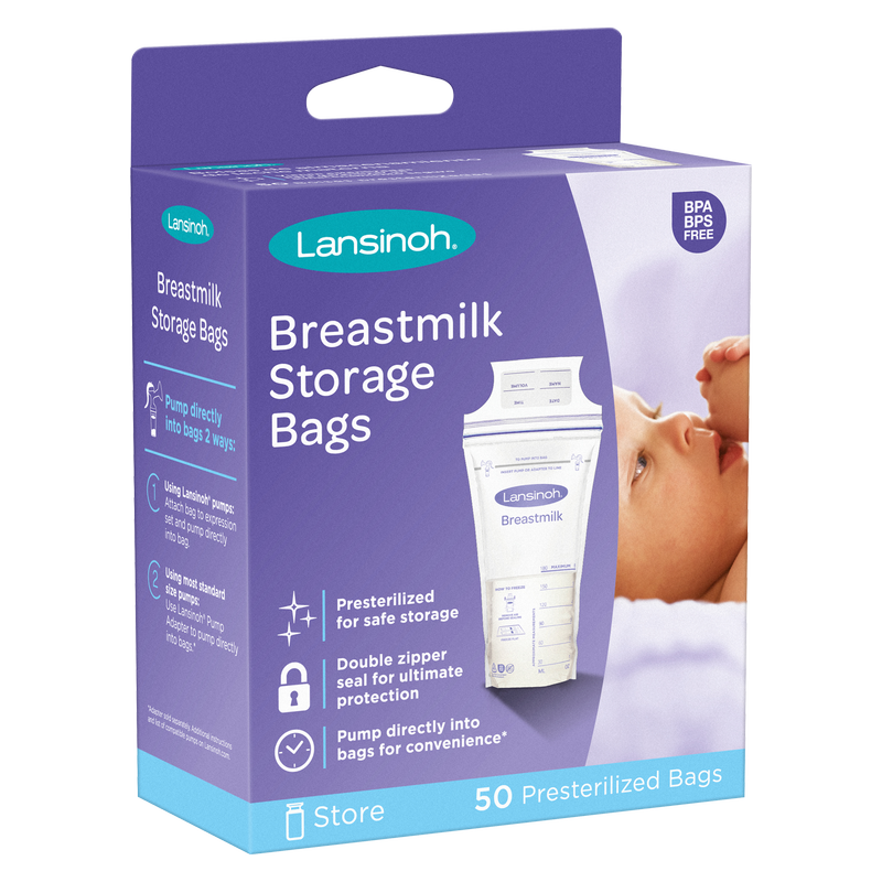 Lansinoh Breast Milk Storage Bags 6oz 50ct