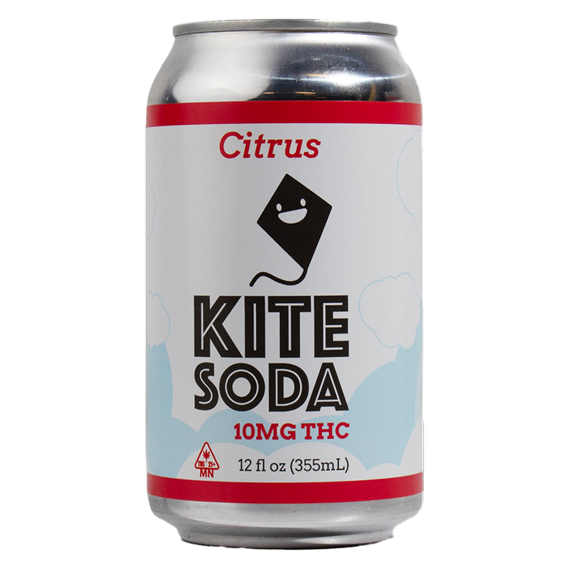 Kite Citrus 10mg THC Soda 4pk 12oz Can