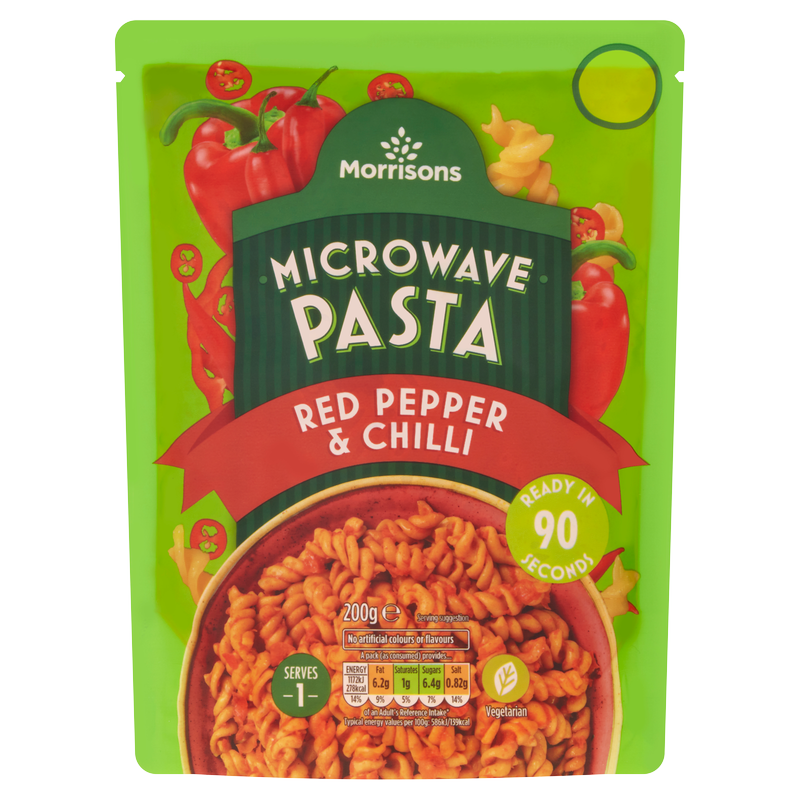 Morrisons Spicy Tomato & Pepper Microwave Pasta, 200g
