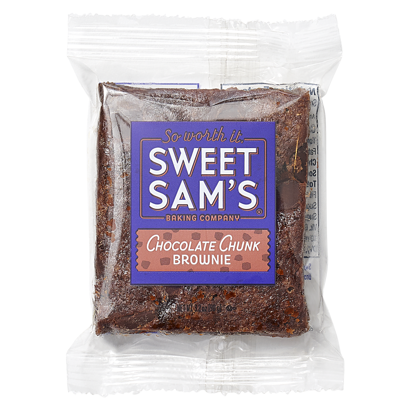 Sweet Sam's Chocolate Chunk Brownie - 3.2oz