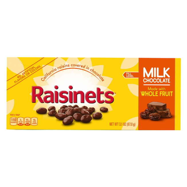 Raisinets Box Movie Theatre Box, 3.1oz