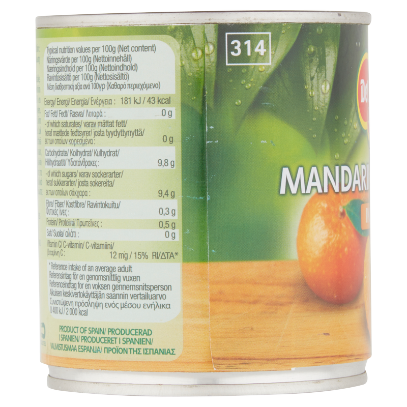 Del Monte Mandarin Oranges Whole Segments In Own Juice, 300g