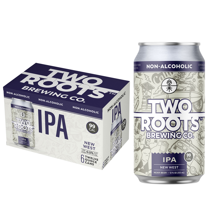 Two Roots Brewing New West IPA Non-Alcoholic 6pk 12oz Can