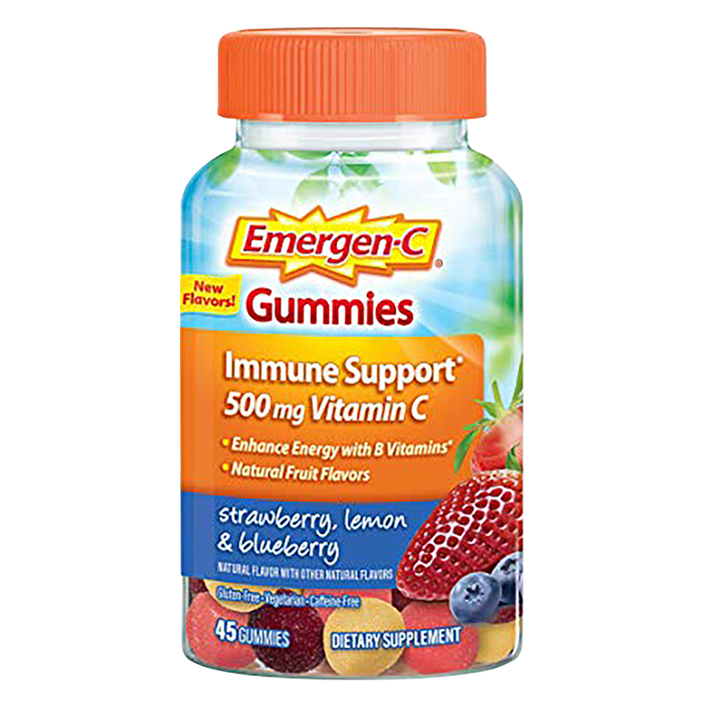 Emergen-C Immune Support Strawberry Lemon & Blueberry Gummies 45ct