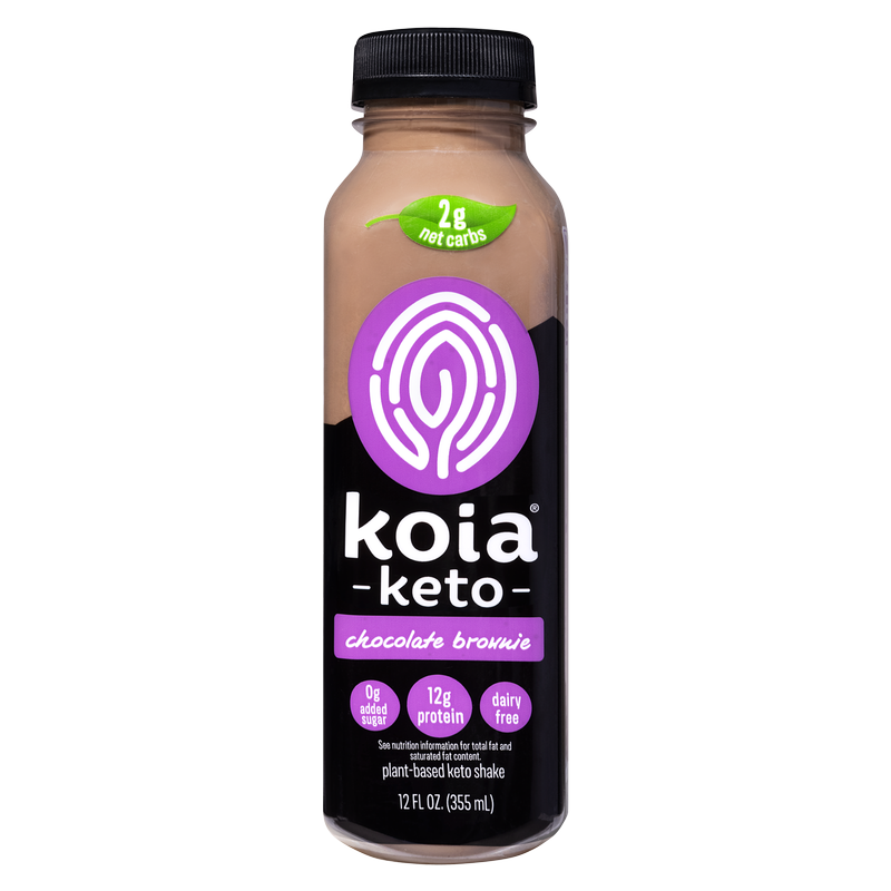 Koia Chocolate Brownie Keto Plant Based Protein Drink 12oz Btl