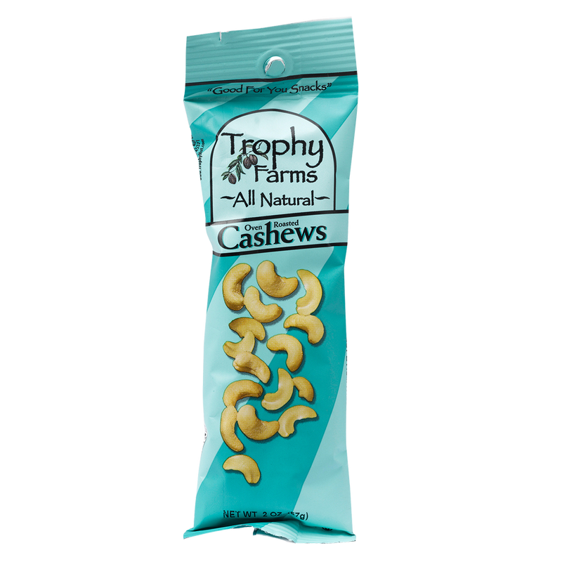 Trophy Farms All Natural Over Roasted Cashews 2oz