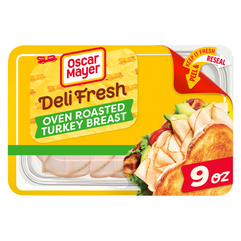 Oscar Mayer Deli Fresh Oven Roasted Turkey Breast Sliced Lunch Meat - 9oz