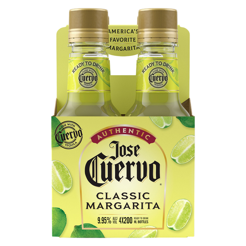 Jose Cuervo Authentic Classic Lime Margarita 4pk 200ml 9.95% ABV