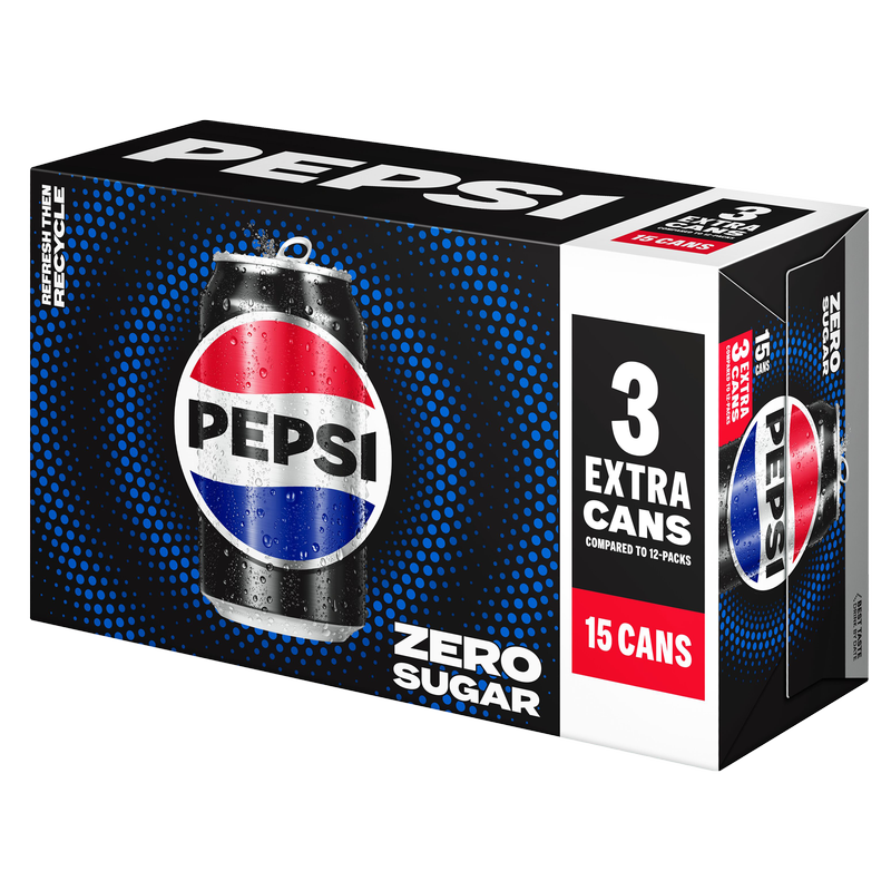 Pepsi Zero Sugar 15pk 12oz Can