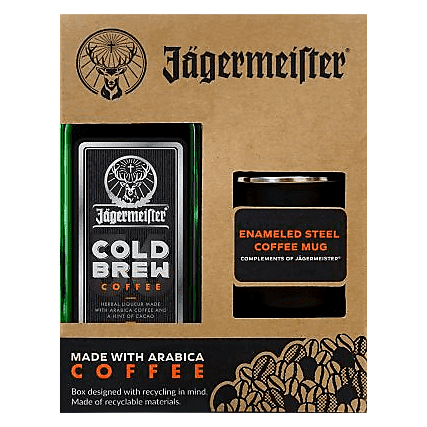 Jagermeister Cold Brew Coffee Gift Set 750ml (66 proof)