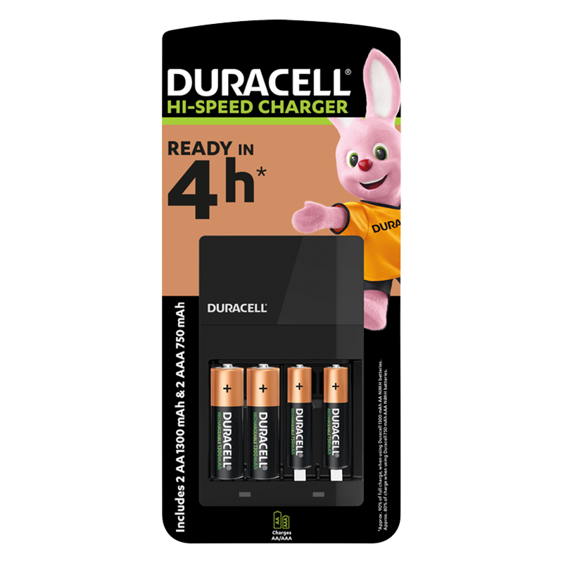 Duracell Hi-Speed Battery Charger, 1pcs