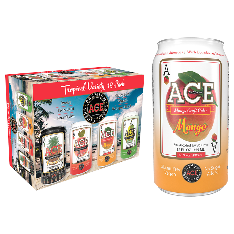 Ace Cider Tropical Variety 12pk 12oz Can 5.0% ABV