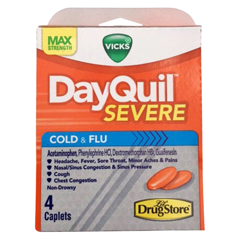 Vicks Dayquil Severe Cold & Flu Tablets 4ct