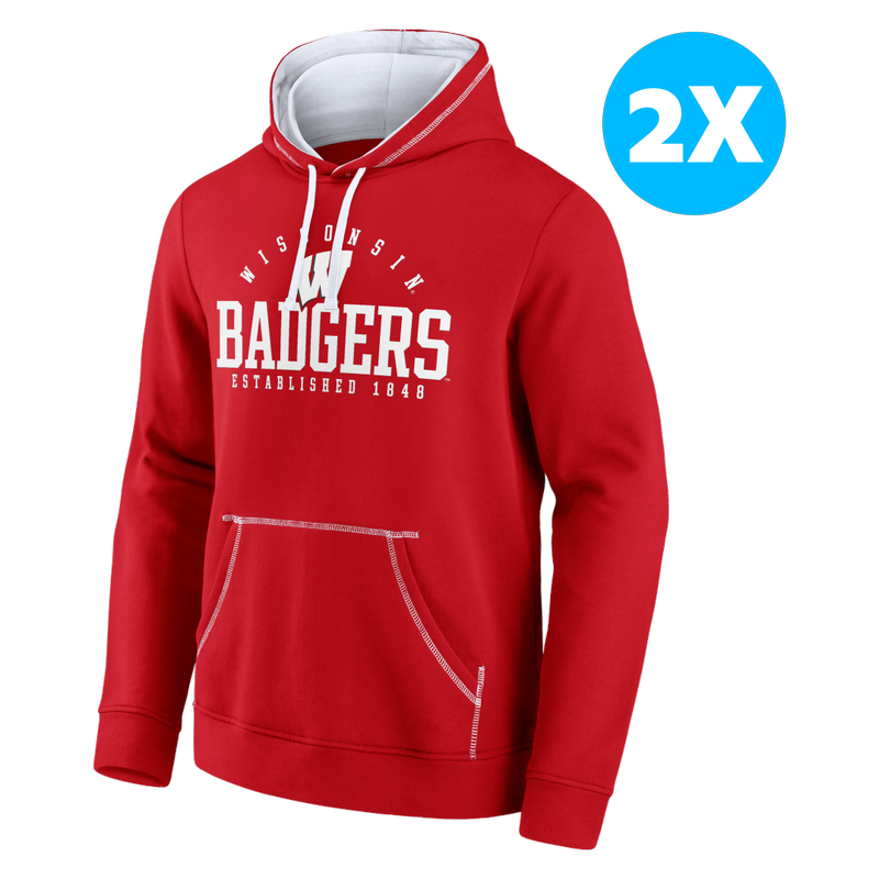 University of Wisconsin Men's Cotton Fleece Sweatshirt- Size 2XL