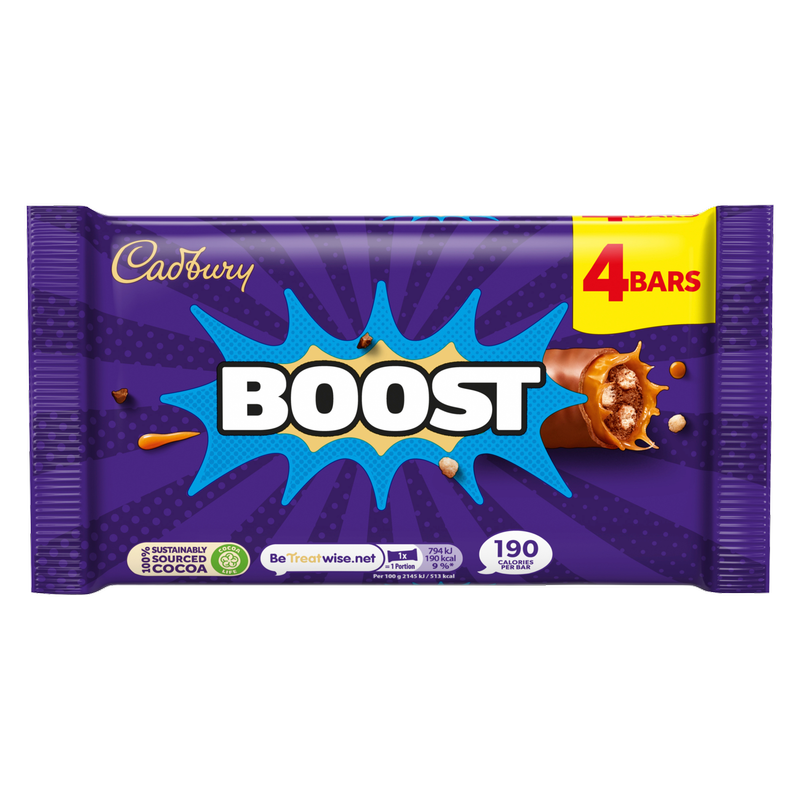 Cadbury Boost Bars, 4 x 37g