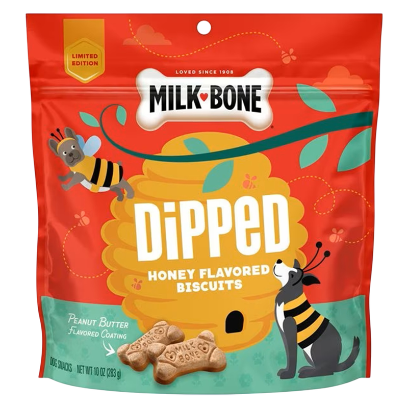 Milk-Bone Honey & PB Dipped Dog Biscuit, 10oz. 