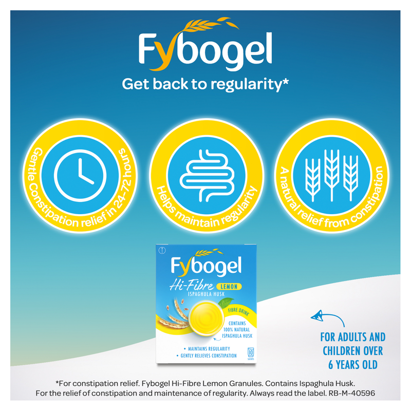 Fybogel Hi-Fibre Lemon, 10pcs
