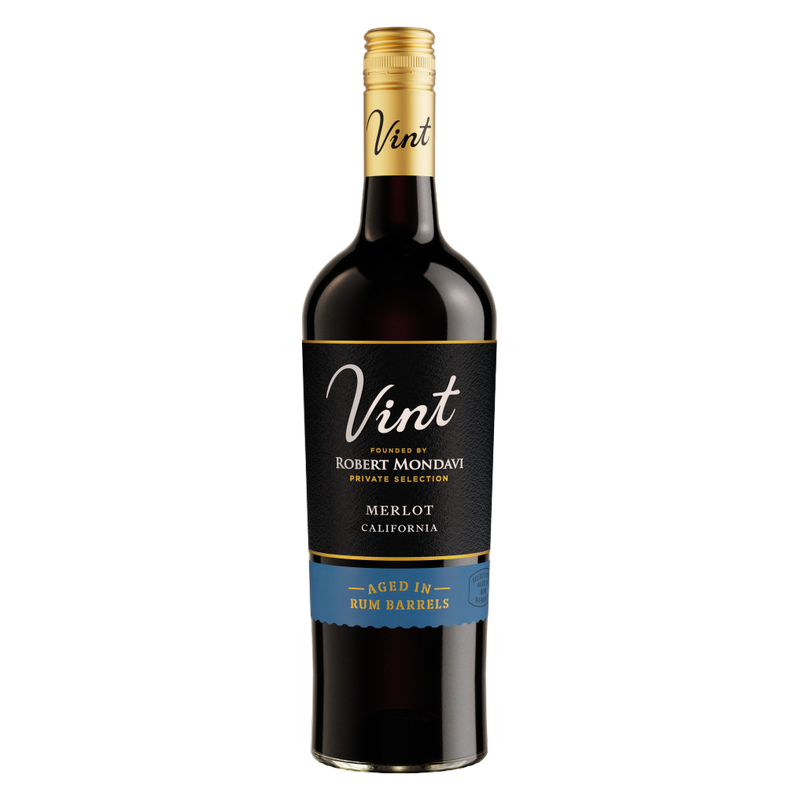 Vint Rum Barrel Aged Merlot, 750 mL Bottle