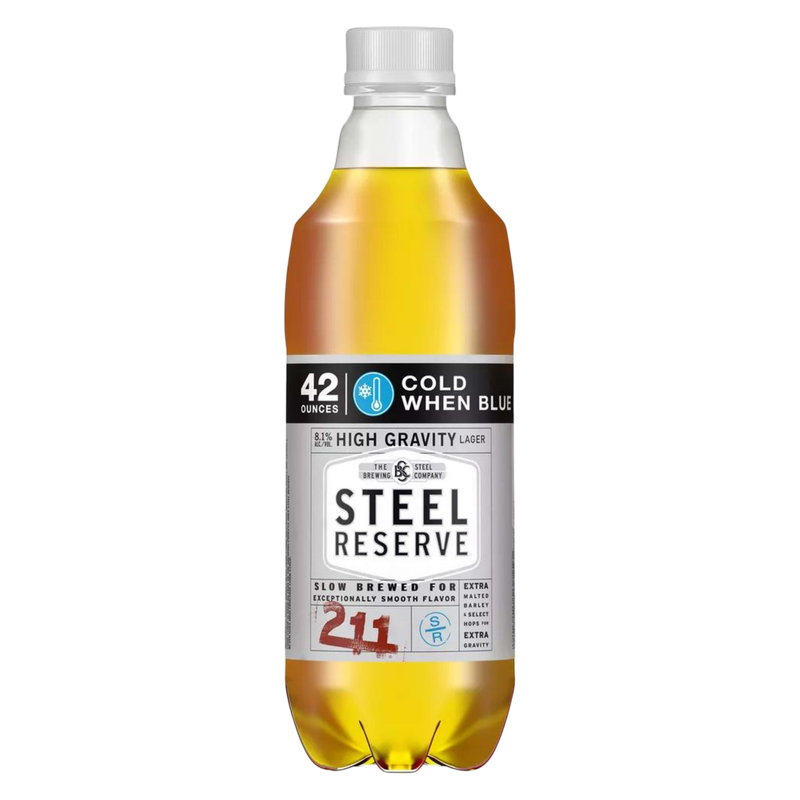 Steel Reserve 211 High Gravity Single 42oz Btl 8.1% ABV