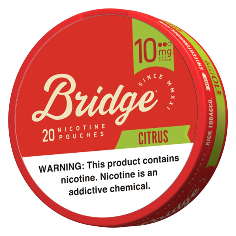 Bridge Citrus Nicotine Pouches, 10mg.