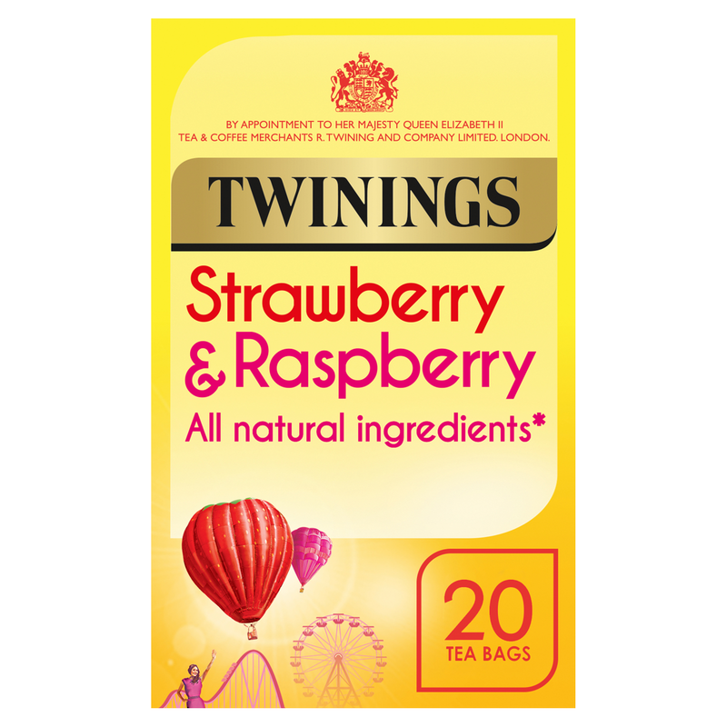 Twinings Strawberry & Raspberry Tea Bags, 20pcs