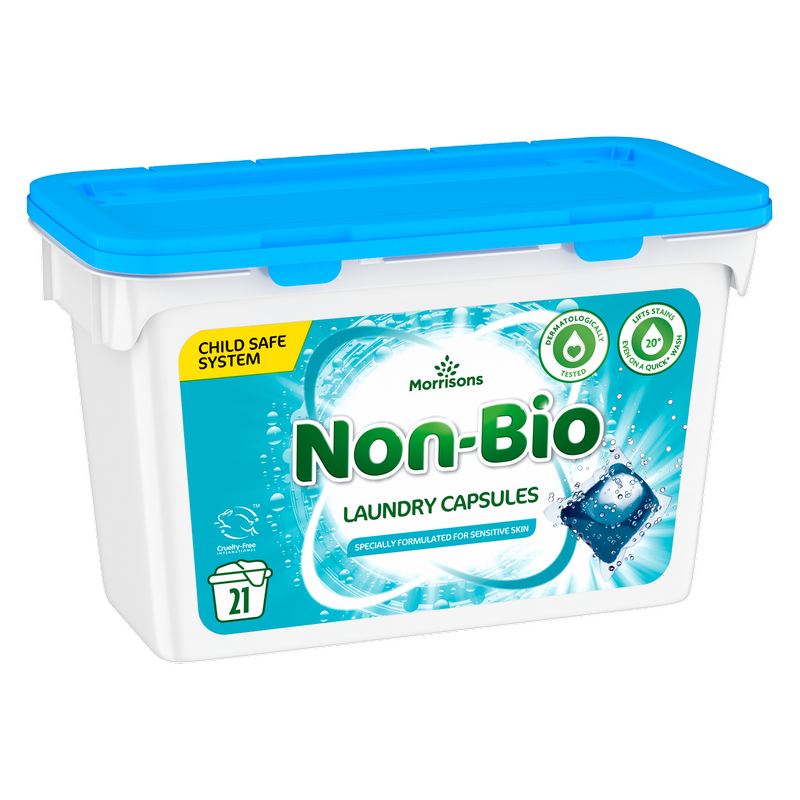 Morrisons Non Bio Laundry Pods, 21pcs